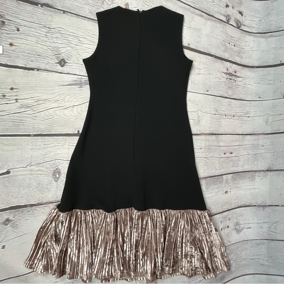 GINGER unique black floral bird embellished sleeveless midi dress, size XXS - Picture 10 of 14